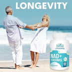 Liposomal NAD+ 1000 mg Supplement | High Bioavailability Liposomal Delivery | Cellular Energy & Wellness Support | Pure NAD+ Dietary Supplement | 180 Softgels