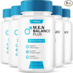 (5 Pack) Men Balance Plus Capsules, MenBalance Supplement Pills with Advanced Max Strength, Triple Action Formula Performance Support Capsulas, Natural Premium Ingredients Menbalanced+ Reviews (300ct)