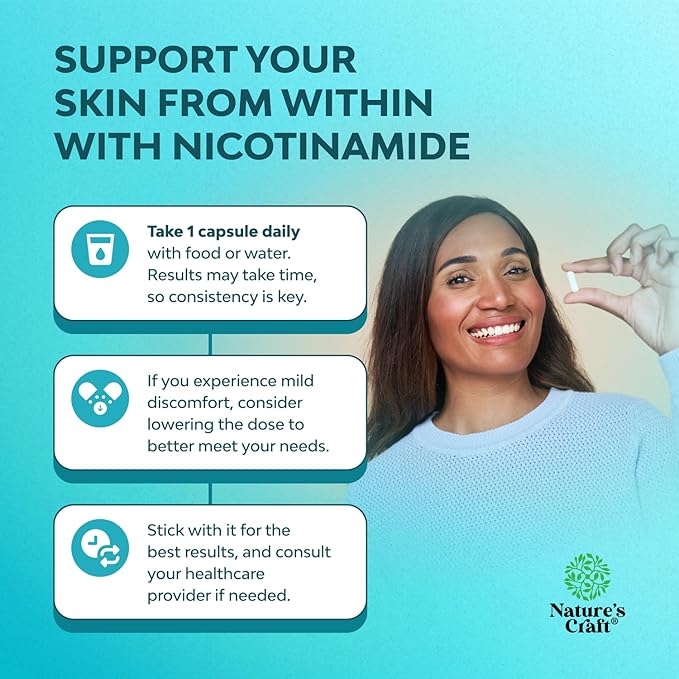 Vitamin B3 Niacinamide 500mg Capsules - Mitochondrial Energy and Potent Skin Supplement - AKA Vitamin B3 Niacin Flush Free and Nicotinamide 500mg - Flush Free Niacin Supplement - 240 Count