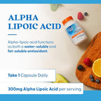 Doctor's Best Alpha Lipoic Acid Supplement 300mg - Alpha-Lipoic Acid Caps for Men & Women, ALA Antioxidant Support for Nerve Health, Aids in Cellular Function, Non GMO, Gluten Free - 180 Veg Capsules