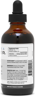 Ultra Silver® Colloidal Silver | 5,000 PPM, 4 Oz (118mL) | Mineral Supplement | True Colloidal Silver - with Dropper