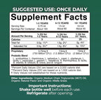 USDA Organic Liquid Probiotics for Men, Women & Kids | 15 Clinically Studied Strains | Digestive Support, Immune & Gut Health | Maximum Strength | 98% Absorption | Vegan, Non-GMO | 40 Serv