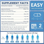 NATURE TARGET Magnesium Glycinate 500mg, Chelated Magnesium with Zinc & Vitamin D3 for Muscle, Nerve & Bone, Support Heart Health & Leg Cramp, Strength Immune System - 120 Capsules