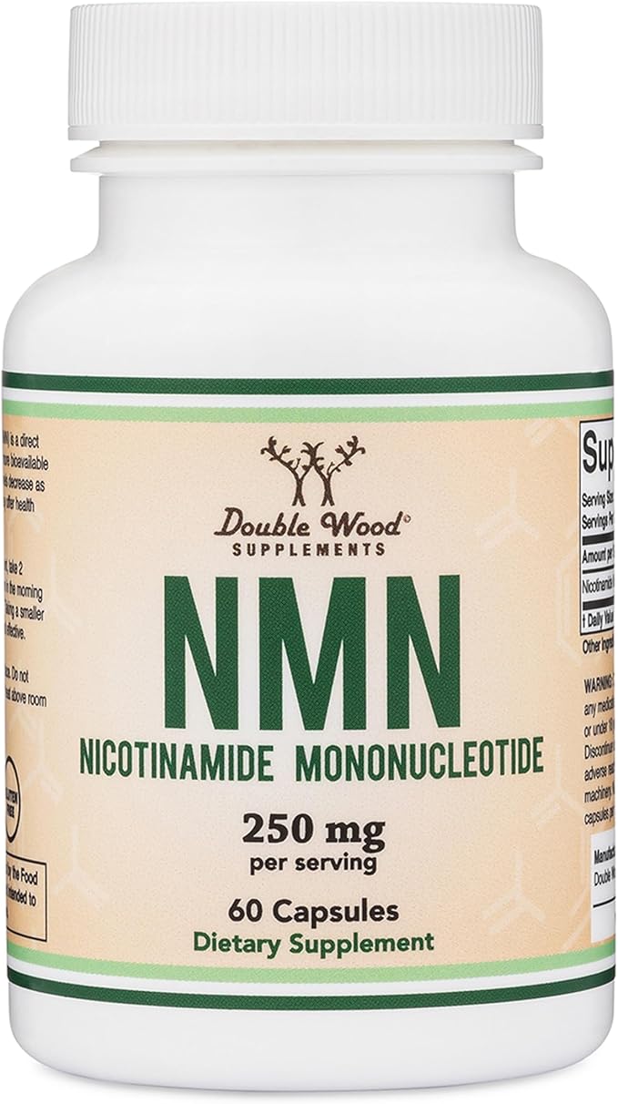 Double Wood Supplements NMN, 60 Capsules (125 mg per Capsule)