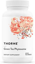 THORNE - Green Tea Phytosome - Provides Antioxidant Support, Liver Protection & Thermogenesis and Metabolic Benefits* - Caffeine-Free - Third-Party Certified - Gluten, Dairy & Soy-Free - 60 Capsules
