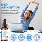 2 Pack Liquid Magnesium Glycinate Drops with Taurate & Citrate, Calm Magnesium with Omega3, L-Theanine, Potassium, Ashwagandha, Vitamin for Sleep, Muscle, Immune Health, Sugar-Free Strawberry Flavor