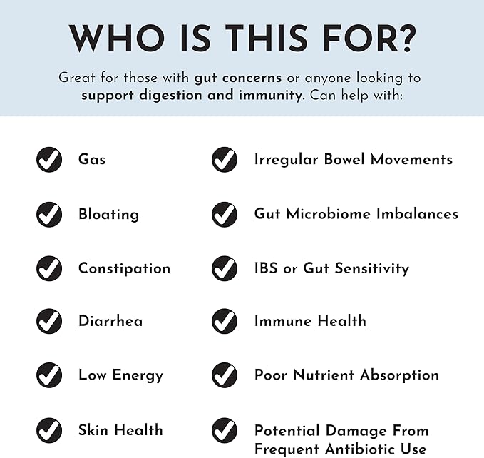 JUST INGREDIENTS Probiotic Complex - 60 Capsules, 5 Billion CFU, Prebiotics, Gut Health Support