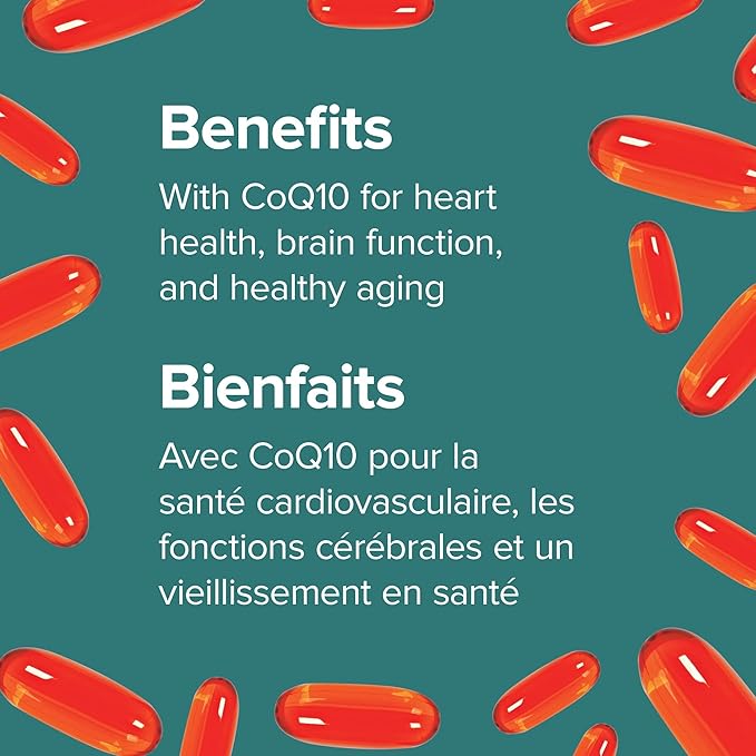 Webber Naturals Triple Strength Omega-3 with CoQ10 enteric coated 900 mg Omega-3 (EPA • DHA)/ 100 mg CoQ10, 80caps