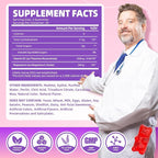 2 Pack Vitamin B1 Gummies 500mg for Adults & Kids – High Potency Thiamine B1 Supplement for Energy & Nervous System Support, Sugar-Free, Raspberry Flavor, 120 Count