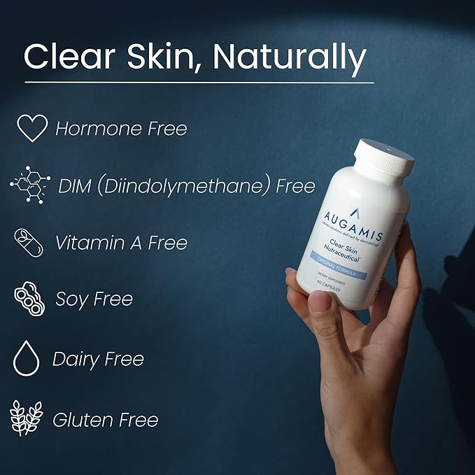 Hormonal Acne Treatment for Women - No DIM - (60 Caps, 485 mg) – DIM-Free Acne Medication - Helps Nodular & Hormonal Acne - Acne Treatment for Teenagers & Adults (60 Count (Pack of 3)
