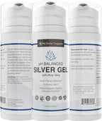 Colloidal Silver Gel, Burn and Wound Care with Aloe Vera - 30ppm pH Balanced Formula Helps Soothe Burns, Sores & Eczema - Structured Silver - Made in USA (3.38 oz)
