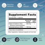 Wellness Resources I3C + DIM for Healthy Estrogen Metabolism, Detoxification (60 Capsules) - 300mg I3C + 100mg DIM - Vegan, Gluten-Free