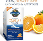 Garden of Life EPA/DHA Omega 3 Fish Oil - Minami Natural Brain Function, Heart and Mood Supplement, 120 Count (60-ct 2-Pack)