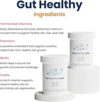 Supplement – Supports Collagen Production, Hair, Skin, Nails - 20B CFU Probiotics - Acid Resistant Veggie Capsule - Gut Health, Microbiome, Fermented Vitamins, Alleviates Bloating