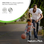 NaturesPlus Hema-Plex Iron - 60 Mixed Berry Chewables - 85 mg Elemental Iron - Total Blood Health - with Vitamin C & Bioflavonoids - Vegan, Gluten Free - 20 Servings
