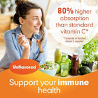 Lipo-Sachets Liposomal Vitamin C 1000mg Per Serving for Immune and Collagen Support - High Absorption - GMO Free, No Added Sugar, Vegan - 30 Liposomal Liquid Vitamin C Packets