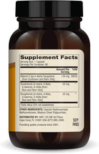 Dr. Mercola Vitamin E, 90 Servings (90 Capsules), 134 mg Per Capsule, Dietary Supplement, Supports Healthy Skin, Non-GMO
