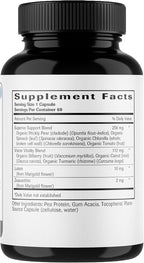 Dr. Grossman’s Whole Food Advanced Eye & Vision Support Formula – Eye Supplement with Lutein, Zeaxanthin, Bilberry & Prickly Pear – Natural Supplement Blend for Eye Health & Clear Vision – 60 Capsules