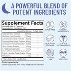 Somulin Nighttime Complex Sleep Aid - Powerful All-Natural Maximum Strength Formula - Fall Asleep & Stay Asleep - Feel Rested & Refreshed - Melatonin, Valerian Root, Chamomile & 5-HTP - 60 Capsules
