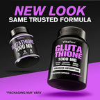 1000mg Glutathione for Immune Support - 100mg Absorption Complex - Reduced Liposomal Glutathione Supplement with Alpha Lipoic Acid - Brain Booster, Glowing Skin, Liver Support (Pack of 2)