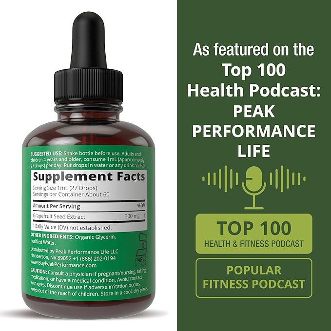 Grapefruit Seed Extract Liquid Drops Supplement. Vegan GSE Grapefruit Seed Extract for Women and Men. Zero Sugar, Non Bitter. for Immune, Digestive Support. Gluten Free Oil. Take Orally