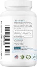Micro Ingredients NAC with NAD+, 240 Vegetarian Capsules | 1,200 mg Per Serving | 2-in-1 N-Acetyl-L-Cysteine with Nicotinamide Adenine Dinucleotide | Non-GMO, cGMP Manufactured