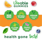 Lifeable Turmeric Curcumin with Ginger & Black Pepper Extract – Great Tasting Natural Flavor Gummy –Vegetarian GMO-Free Supplement – 90 Gummies