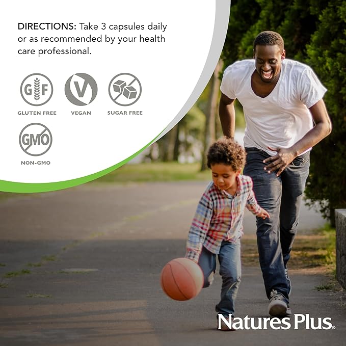 NaturesPlus KalmAssure Magnesium Bisglycinate - 180 Capsules - Supports Nerve & Muscle Relaxation - Formulated Without Magnesium Oxide - 60 Servings