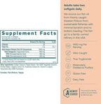 True Grace Omega-3 Fish Oil - 120 Softgels - 1400 mg EPA + DHA - Brain, Heart, Joint & Immune Health - Organic, Gluten Free, Soy Free