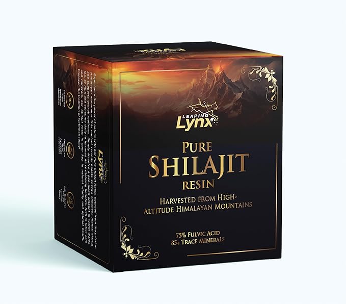 Himalayan Shilajit Resin 1,000 mg – 85+ Trace Minerals, Gold-Grade Organic Fulvic Acid | Alpine-Harvested, Sun-Dried & Lab-Purified | Energy, Vitality, Immune & Cardiovascular Support | Non-GMO