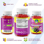 DR. MORITZ Elderberry Gummies for Kids and Toddlers (Elderberry Gummies (Kids & Adults) - 90 Count)