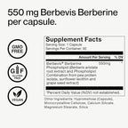 Momentous Berberine - Natural Bioavailable Supplement Formulated from Plant Alkaloid to Help Support Metabolic & Cardiovascular Health - Vegan - Gluten Free - NSF Certified for Sport - 60 Servings