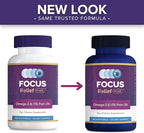 Focus Relief Plus Dry Eye Formula (270 ct. 90 Day Supply) Dry Eye Omega 3 Supplement - Dry Eye Relief Supplement - Omega 3 Fish Oil for Dry Eye