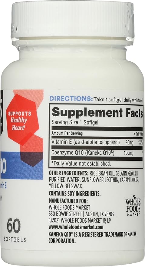365 by Whole Foods Market, CoQ10 100mg, 60 Count