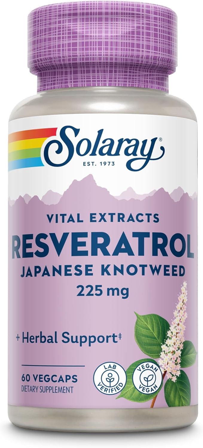 SOLARAY Triple Strength Resveratrol 225mg VCapsules | 60 Count
