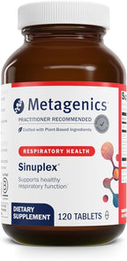 Metagenics Sinuplex - Respiratory & Immune Support* with Vitamin C (150 mg), Quercetin, Stinging Nettle, N‑Acetylcysteine & Bromelain* - Non‑GMO, Gluten‑Free - 120 Tablets