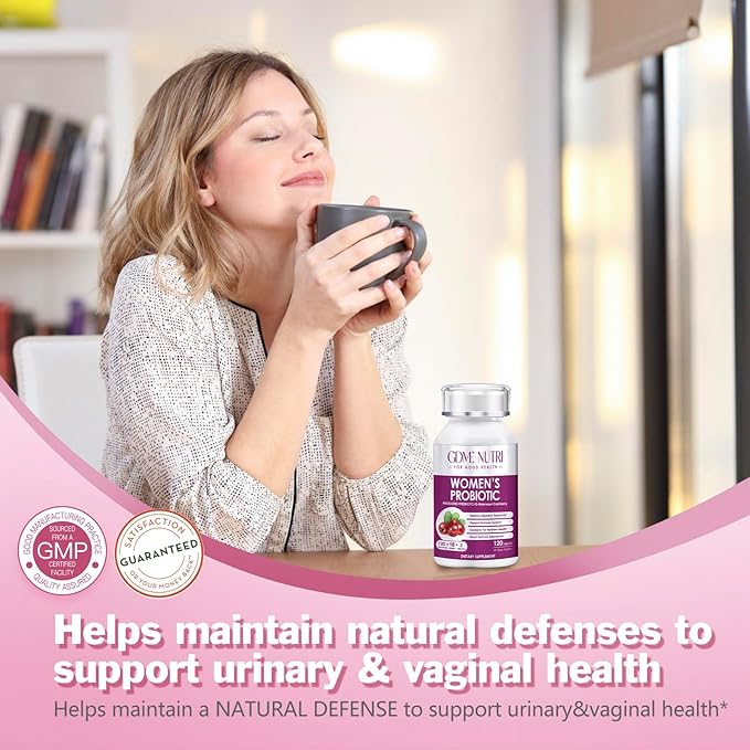 Women's Probiotics, 120 Tablets 120 Billion CFU 18 Strains, Contains Organic Prebiotic Cranberry, Probiotic Supplement for Digestion, Immunity, Women's Health, Soy Gluten Dairy Free