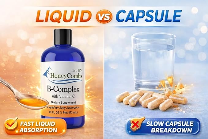 Liquid B-Complex w/ Vit-C, 16oz