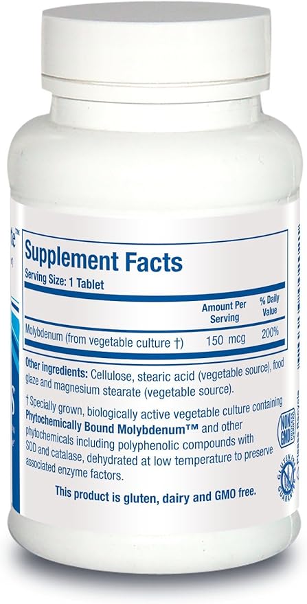 Biotics Research MoZyme Forte Molybdenum 150 mcg, Liver Support, Detoxification, Essential Trace Element, Healthy Metabolism, Antioxidant Support 100 Tablets