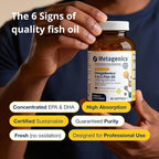 Metagenics OmegaGenics EPA-DHA 1000 mg - High Potency Omega-3 Fish Oil Supplement for Heart, Brain & Joint Health* - Sustainably Sourced - 120 Softgels
