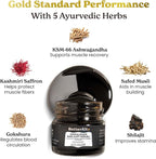 Better Alt Pure Himalayan Shilajit Gold+(30gm)|Enhances Recovery & Boosts Strength|16,000 ft Sourced Blend with Ashwagandha, Safed Musli,Gokshura|Shilajit gold for men & women|Vegan & Lab Tested-600mg