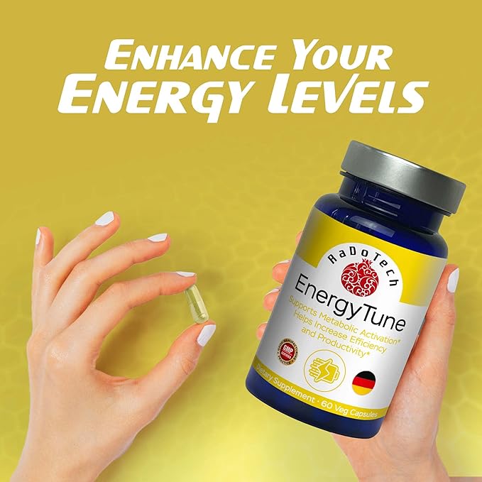 EnergyTune Energy Supplements, Increases Nutrient Absorption and Promotes Overall Health and Immune Support - Non-GMO, Gluten Free, Vegetarian - Veg Capsules (60 Count (Pack of 1))