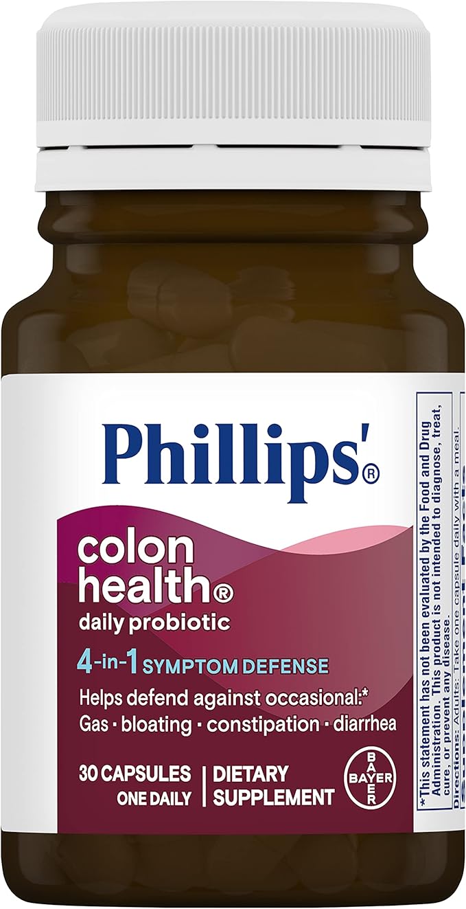 Phillips' Colon Health Probiotic Capsules, 30 Count Bottle - Pack of 3