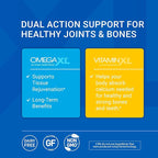 OmegaXL Joint Support Supplement - 60 Softgels & VitaminXL D3 High Potency Daily Vitamin D 5000 IU 125mcg Immune Support Supplement (30 Softgels) - 2 Pack