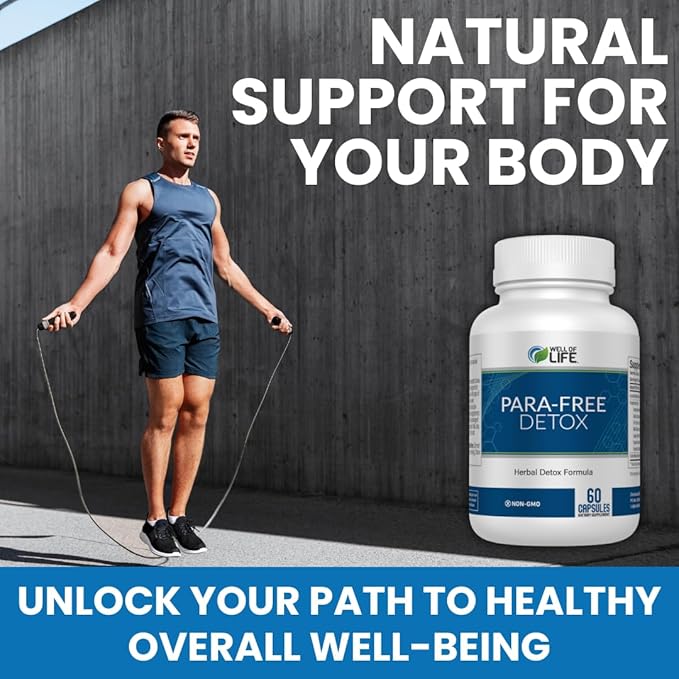 Well of Life para-Free Detox: Immune Support & Natural Detox Blend with Zinc, Black Walnut, Wormwood, Goldenseal, Cranberry & Garlic. Synergistic Formula for Overall Wellness: 90 V Capsules