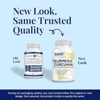 Research Verified Turmeric Curcumin Supplement with Black Pepper (BioPerine) - High Potency Curcumin - Antioxidant, Joints & Daily Wellness - 60 Vegan Turmeric Capsules - Made in USA - 3 Month Supply