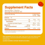 Vitamin D3 1000IU Gummy Vitamins for Kids (60 Day Supply) by Feel Great Vitamin Co | 60 Gummies | Delicious Plant Based Gummies | Supports Healthy Bones, Teeth, Mood, Immune System*