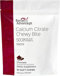 Bariatric Advantage Calcium Citrate Chewy Bites 500 mg - Highly Absorbable & Digestible - Vitamin D3 - Easily Chewable Calcium Supplement - Chocolate Flavor - 90 Count