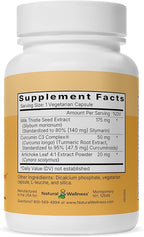 Natural Wellness Milk Thistle with Artichoke & Turmeric – Advanced Liver Support Supplement for Detox, Regeneration & Antioxidant Protection – Supports Liver Cleanse, Digestion & Overall Wellness