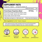 Primal Queen Female-Optimized Beef Organ Superfood Supplement (Beef Liver, Kidney, Heart, & 3 More) - 100% Grass Fed, Pasture Raised - 3rd Party & Clinically Tested